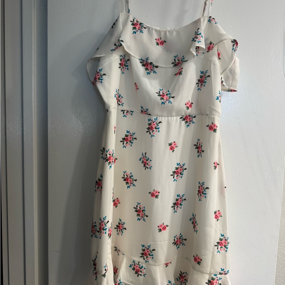 Trixxi White Floral Dress